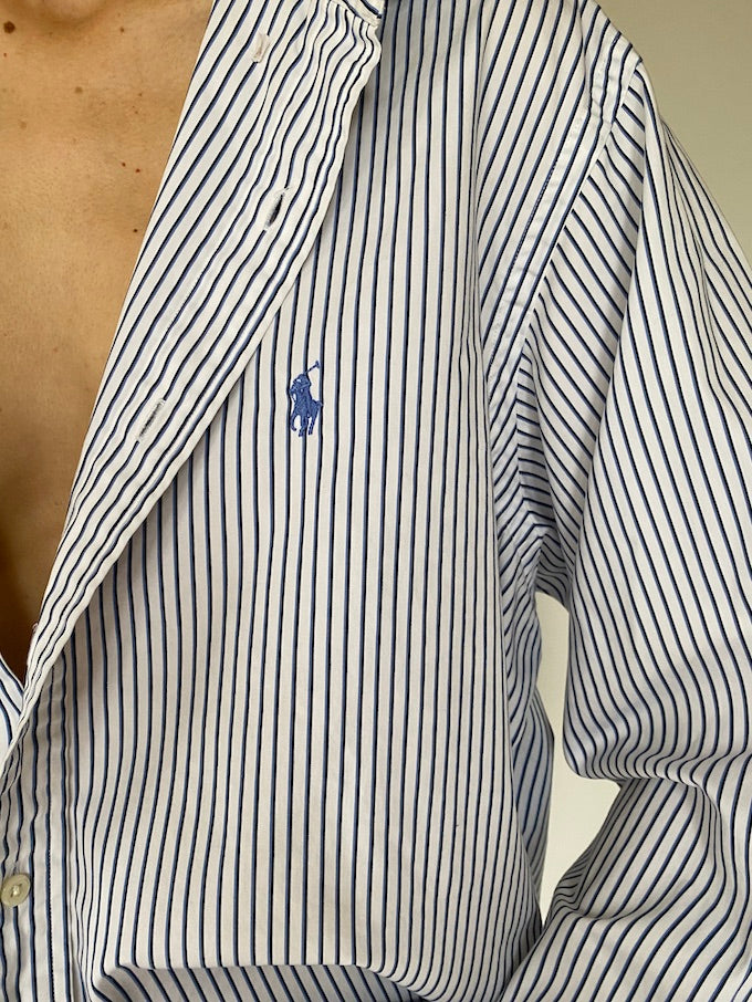 Vintage pinstriped Ralph Lauren shirt 5638
