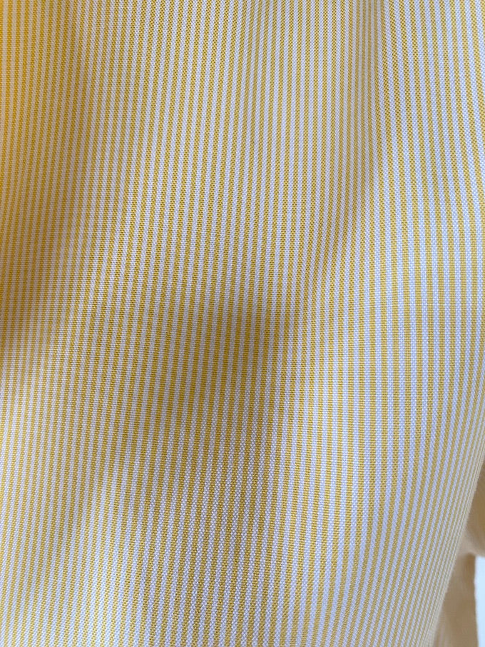 Vintage pinstriped shirt in yellow 5647
