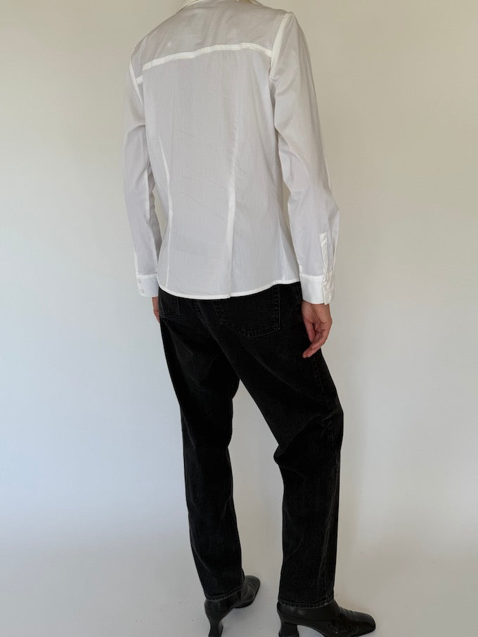 Vintage blouse in white 5710