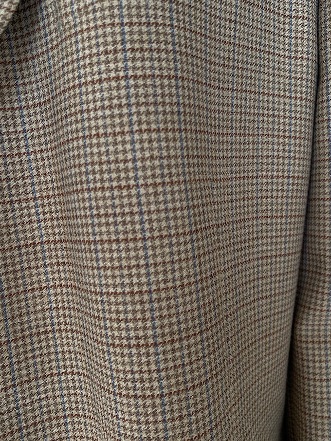 Vintage beige houndstooth blazer 5519
