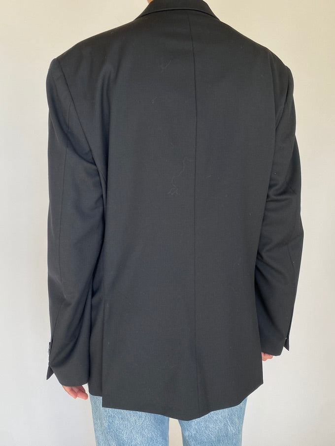 Vintage oversized blazer in black 5496