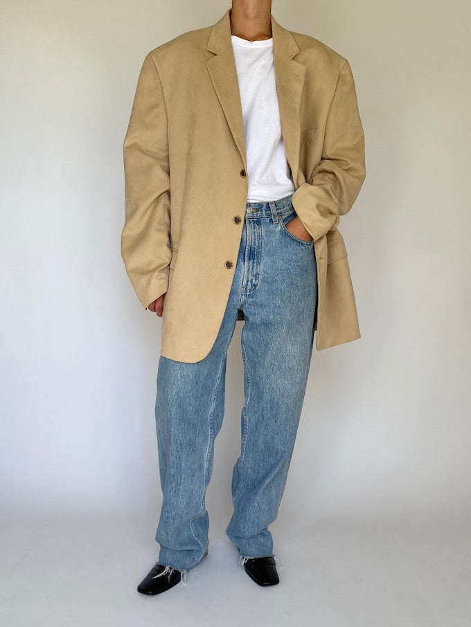 Vintage oversized beige blazer 5580