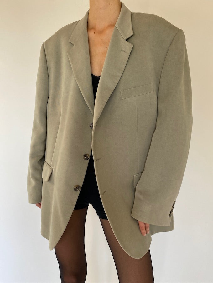 Vintage oversized blazer in beige 5702