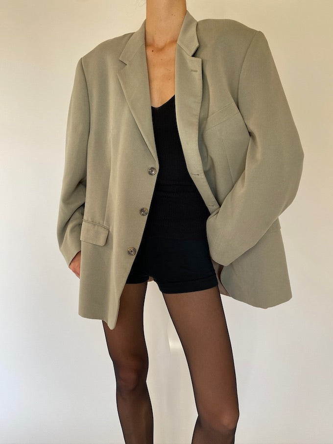 Vintage oversized blazer in beige 5702