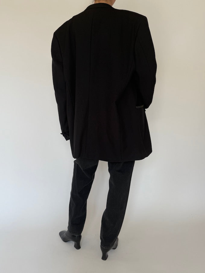 Vintage oversized blazer in black 5759