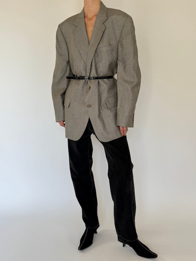 Vintage oversized blazer in grey 5693