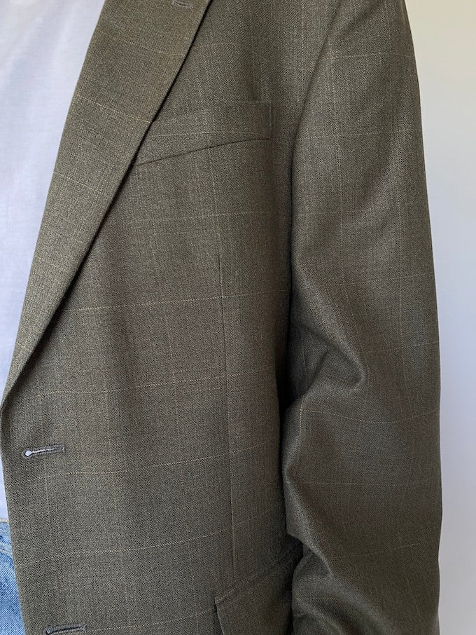 Vintage grey checked Oscar de la Renta blazer 5648