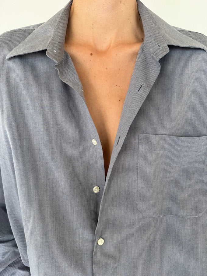 Vintage oversized shirt in grey 5756