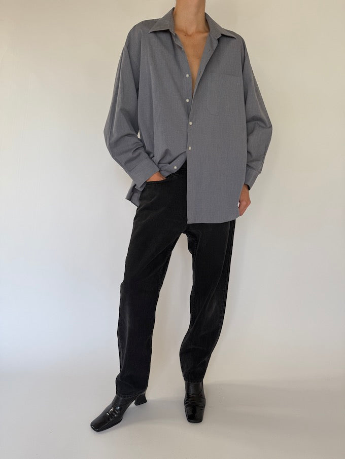 Vintage oversized shirt in grey 5756