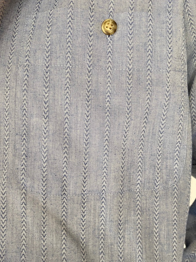 Vintage Yves Saint Laurent shirt in blue 5599