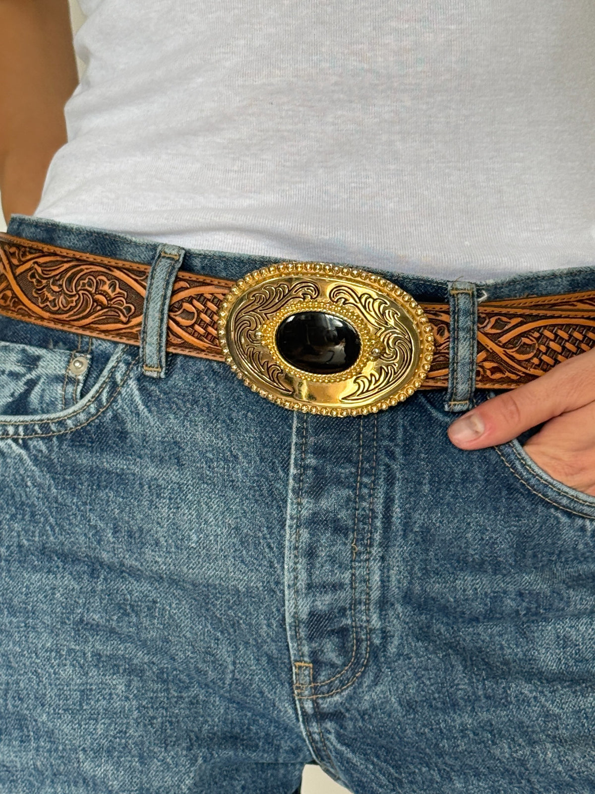 Vintage western belt final styled angle